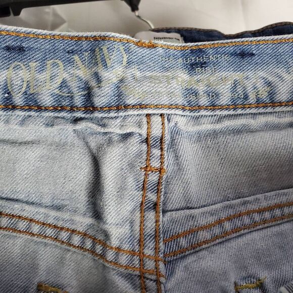 Old Navy Men’s Straight Fit Jeans Size 30x32 Light Wash 100% Cotton - Picture 8 of 10